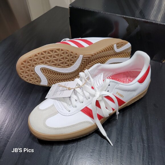 Adidas Samba OG PUIG Men's Shoes White Scarlet Red Gum JQ5865 BRAND NEW IN BOX - Picture 16 of 16